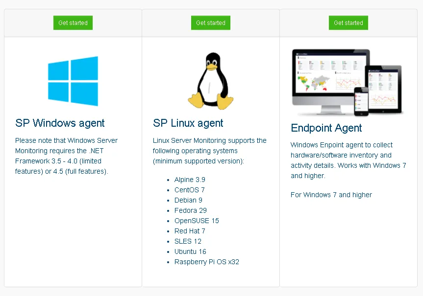 Monitoring agent for <span class='blue'>Windows or Linux</span> servers