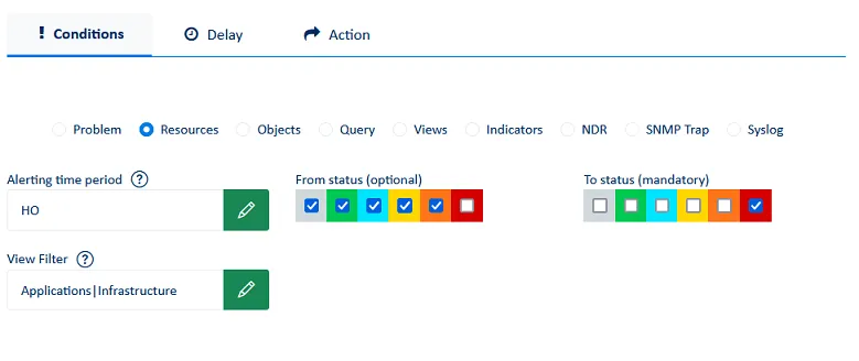 Condiciones de la notificación por correo electrónico