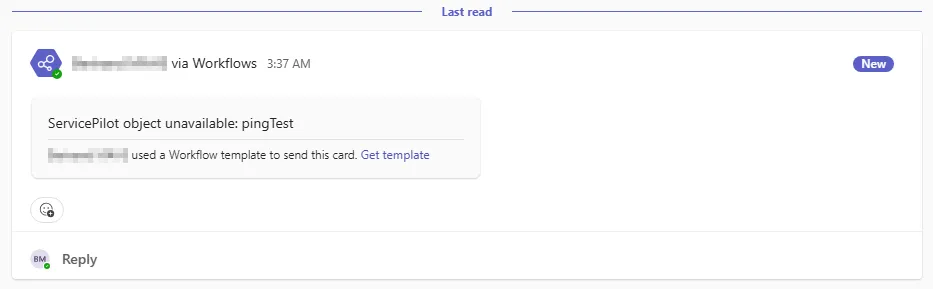 Teams ServicePilot Alerting
