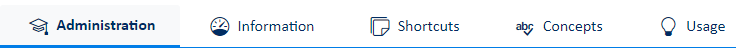 Concept tabs