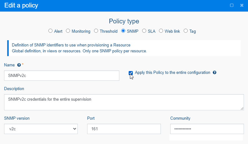 Add default policy