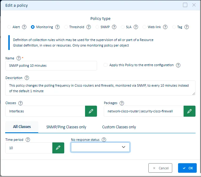 Add Monitoring policy