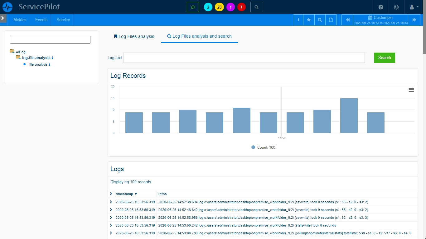 Monitor FILE ANALYSIS (3/3)