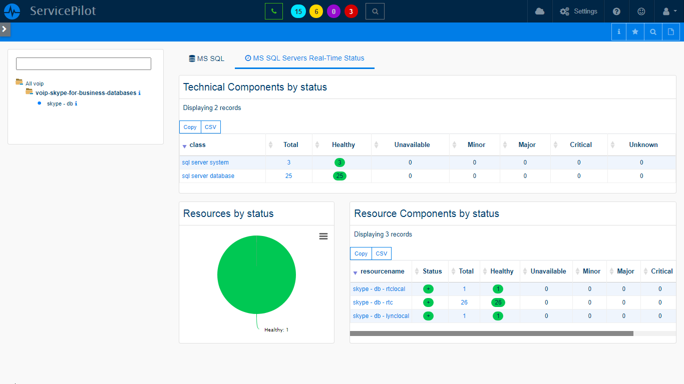 Supervisar SKYPE  DATABASES (5/5)