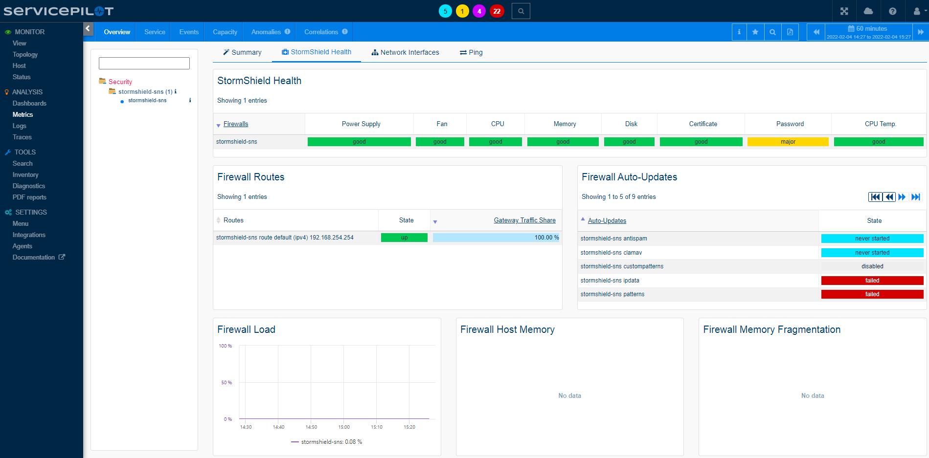 Superviser STORMSHIELD SNS (3/3)