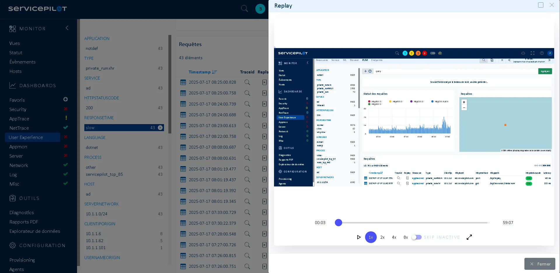 Visualize what your users see with <span class='blue'>Session Replay</span>